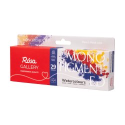 Rosa Gallery "Monopigmented" - Professionelt akvarels�t med 29 farver