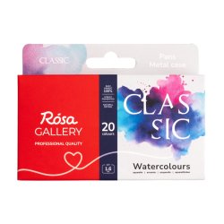 Rosa Gallery "Classic" - Professionelt akvarels�t med 20 farver