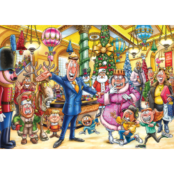 NYHED! Puslespil Wasgij Christmas 21 "A Very Merry Makeover!" 2x1000 Brikker