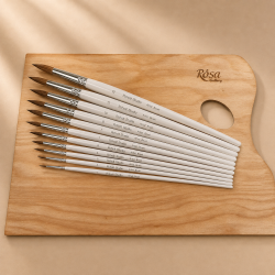 Roholt Studio Kunstnerpensels�t 12-Pak - Rund