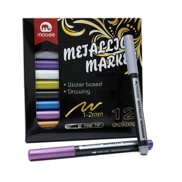 Mobee - Metallic Markers 12-Pak