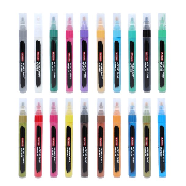 Mobee - Akryltusch Medium Tip 20-Pak