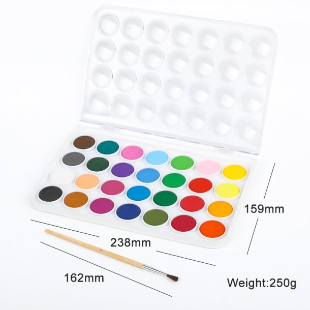 Mobee Akvarelst i Plastikske - 28-Pak