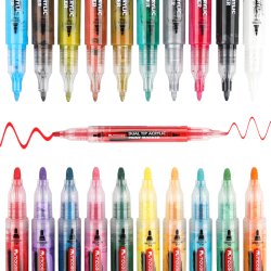 Mobee - Dobbeltendede Akryltuscher 20-Pak