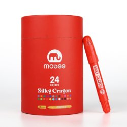 Mobee Silky Crayons - 24-Pak