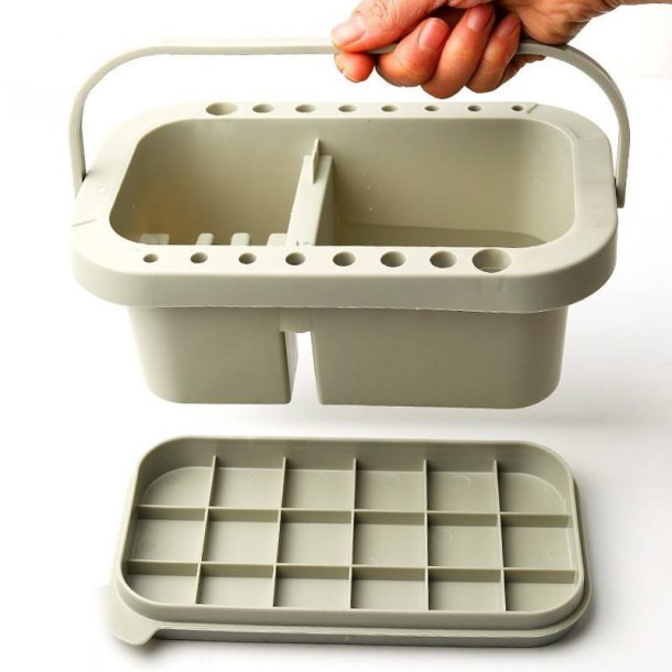 Penselsvasker med palette i plast