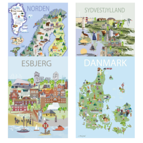 Byplakater af Lotte Lambk