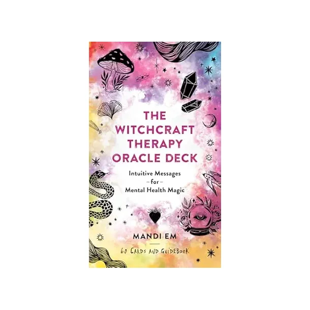 Witchcraft Therapy Oracle Flash Cards Deck Intuitive Messages For Mental Health - Mandi Em - Cards - English Book - Witchcraft