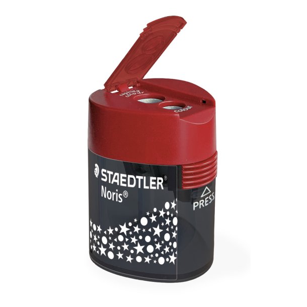 STAEDTLER Dobbelt blyantspidser m. beholder