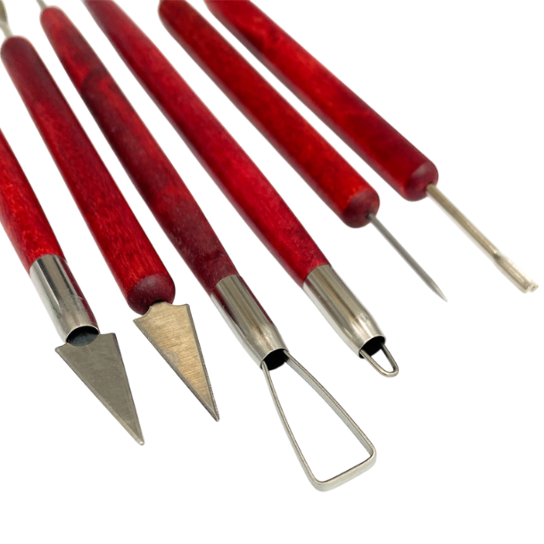 Lervrktj med Rdt Trhndtag - 6-Pak