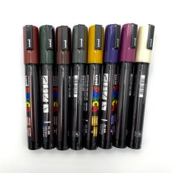 POSCA PC-5M 1,8 - 2,5 mm (Dybe Farver) 8-Pak