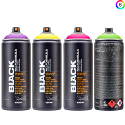 Montana BLACK, INFRA farver 400ml. 