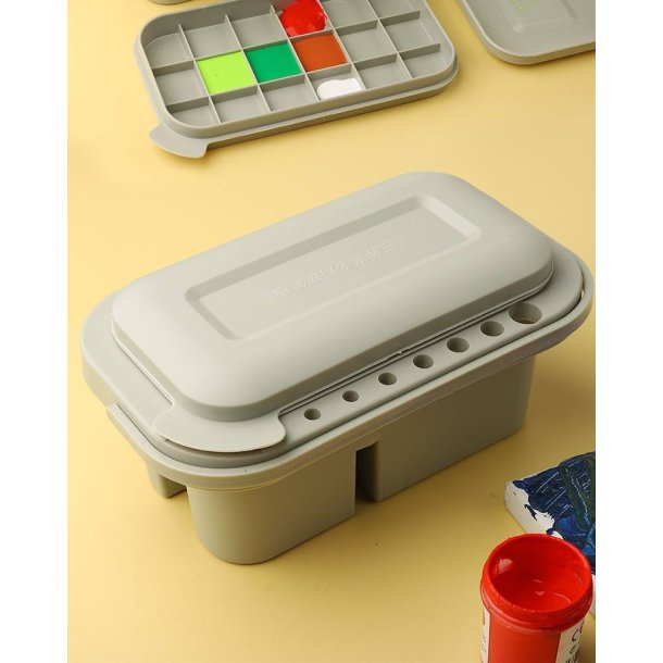 Penselsvasker med palette i plast