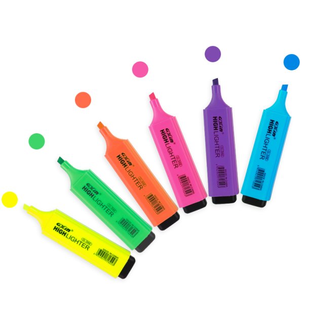 Mobee - Highlighters Neonfarver 6-pak