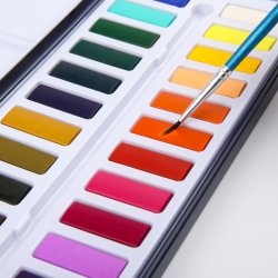 Mobee Akvarelst i Metaletui - 24-Pak