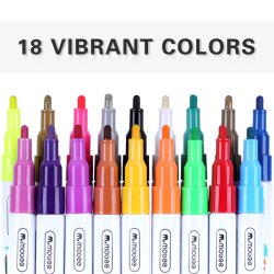 Mobee - Paint Markers Fine Tip 18-Pak