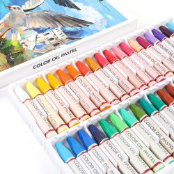 Mobee Farvede Oliepasteller - 36-Pak