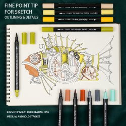 Mobee - 60-Pak Dual Tip Brushpens