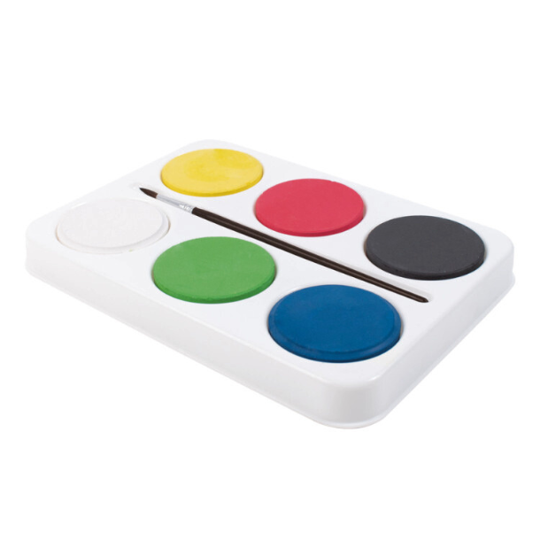 Akvarelst m. 6 farver