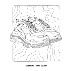Sneaker Coloring Book