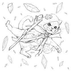 Pop Manga Catitude Coloring Book