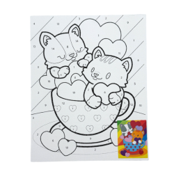 Mal-Efter-Tal Plade 20x25cm