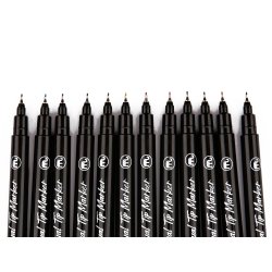 Mobee - Dualtip Marker Fine &amp; Extra Fine 12-Pak