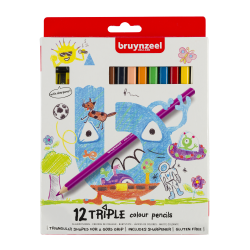 Triple Farveblyanter, 12-pak