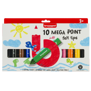 Mega Point Filtspids Tuscher, 10-pak