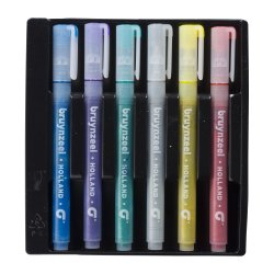 Glitter Filtspids Tuscher, 6-pak