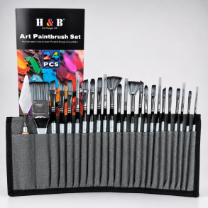 H&B Pensels�t i etui - 24-Pak