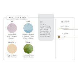 Watercolor Mixing Deck: Landscapes