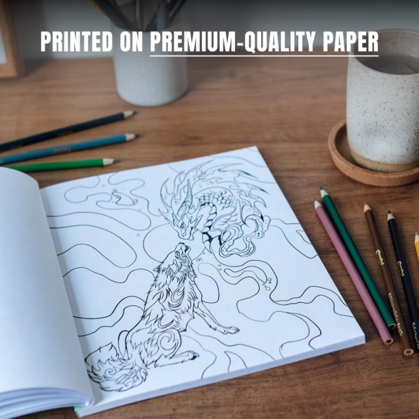 Howl: The Call of the Wolf: A Stress-Relieving Adult Coloring Book