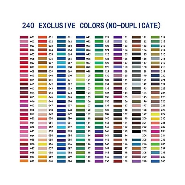 KALOUR Premium farveblyanter - 240-stk.