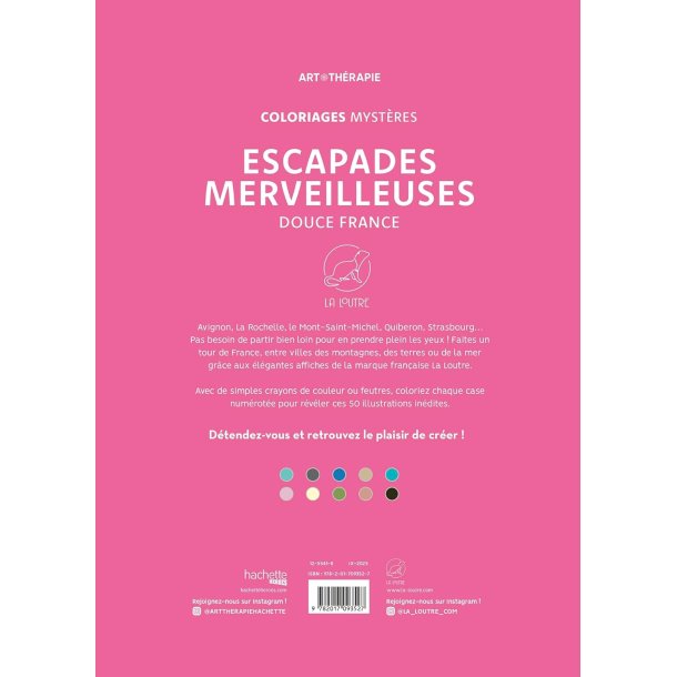 Paint By Numbers - Wonderful Escapades � Sweet France: Color by Numbers and Discover the Picture