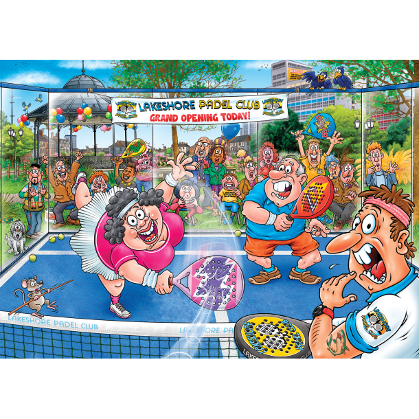 NYHED! Puslespil Wasgij, "Original 49, Padel Panic!" 1000 Brikker