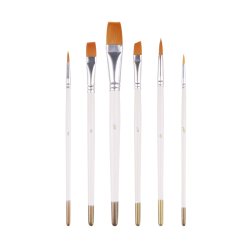 Artist Brushes Penselst 6-Pak - Hvid/Guld