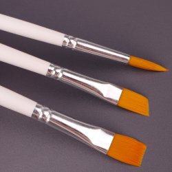 Artist Brushes Penselst 6-Pak - Hvid/Guld