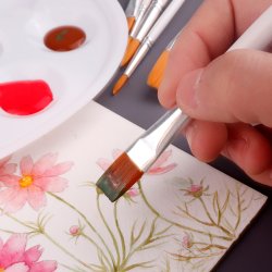 Artist Brushes Penselst 6-Pak - Hvid/Guld