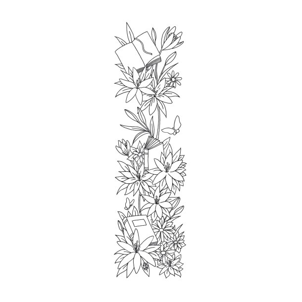 Disney Bookmarks - Blomsterguirlander
