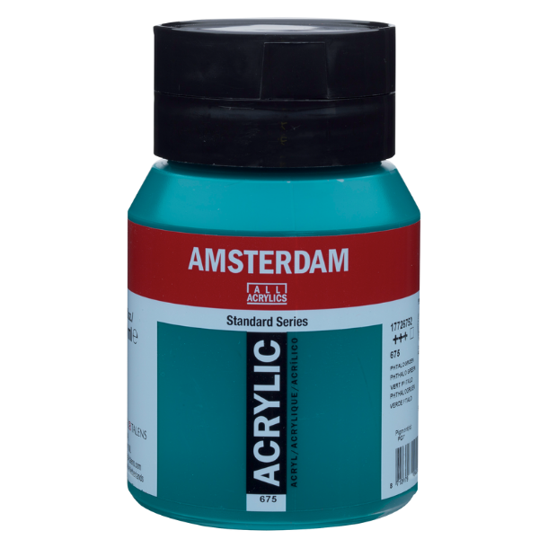 Amsterdam Akrylmaling 500 ml. Phth. Green (675)