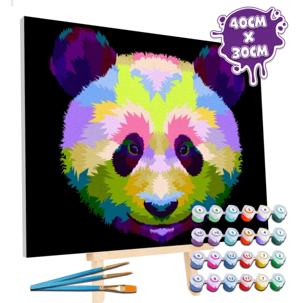 Panda -  Paint by Numbers 40x30 cm