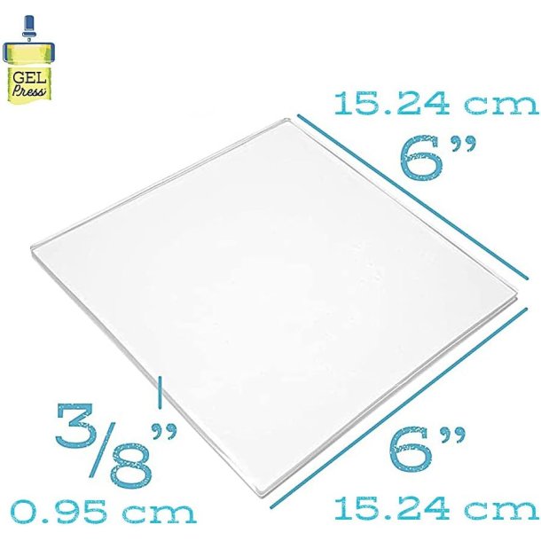 Gel Plate 15,24 x 15,24 cm