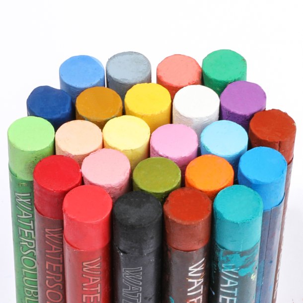 Mobee Vandoplselige Oliepasteller - 24+2-Pak