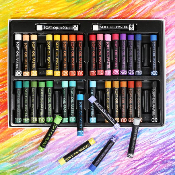 Mobee Blde Oliepasteller, Klassiske Farver - 36+2-Pak