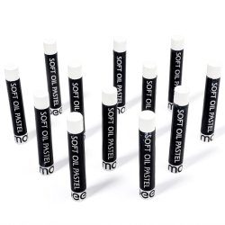 Mobee Hvide Oliepasteller - 12-pak