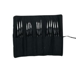 Penselst i Foldeetui med Ergonomisk Hndtag - 15-Pak