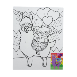 Mal-Efter-Tal Plade 20x25cm