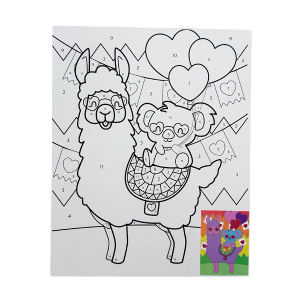 Mal-Efter-Tal Plade 20x25cm