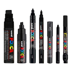 POSCA Sort 7-pen sortiment